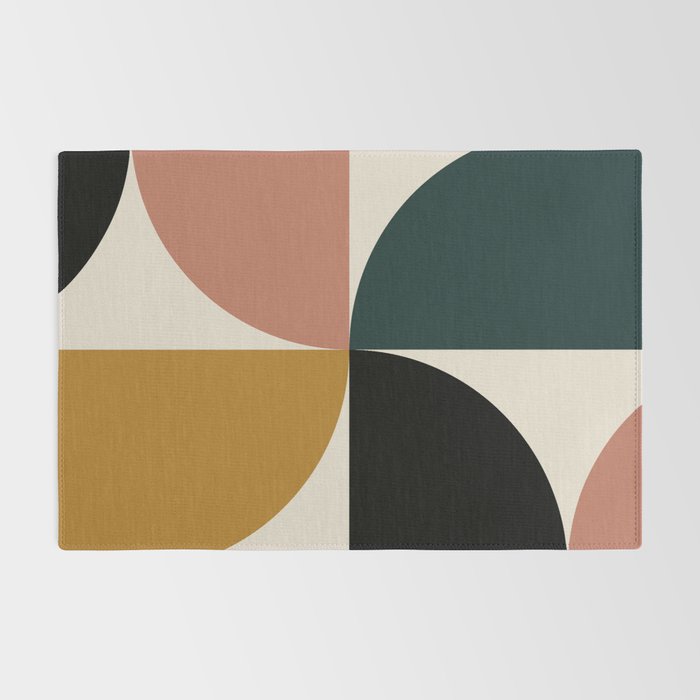 Bauhaus Mid Century Modern Geometric I Rug Gallery Image 2