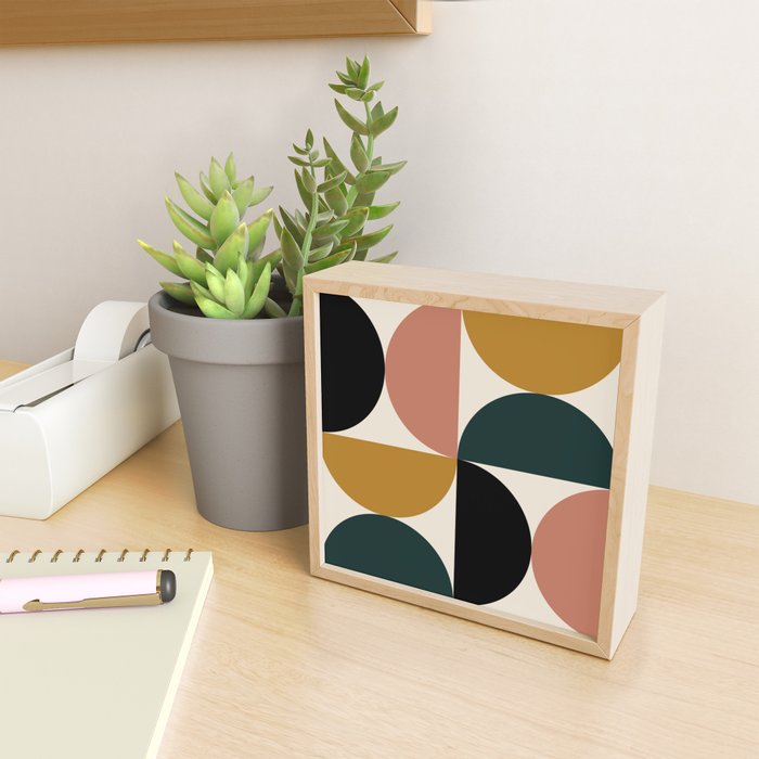 Bauhaus Mid Century Modern Geometric I Mini Art Print Gallery Image 2