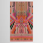 Geometric Tribal Guardian Abstract Textile Art Tablecloth Gallery Image 2
