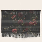 Flower Photography - Red Flowers - Dahlias - Elegant Dark Dramatic Floral print Wall Hanging Gallery Image 1