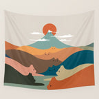 Cat Landscape 132 Wall Tapestry Gallery Image 4