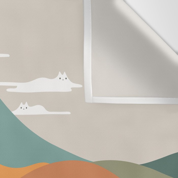 Cat Landscape 132 Wall Tapestry Gallery Image 3