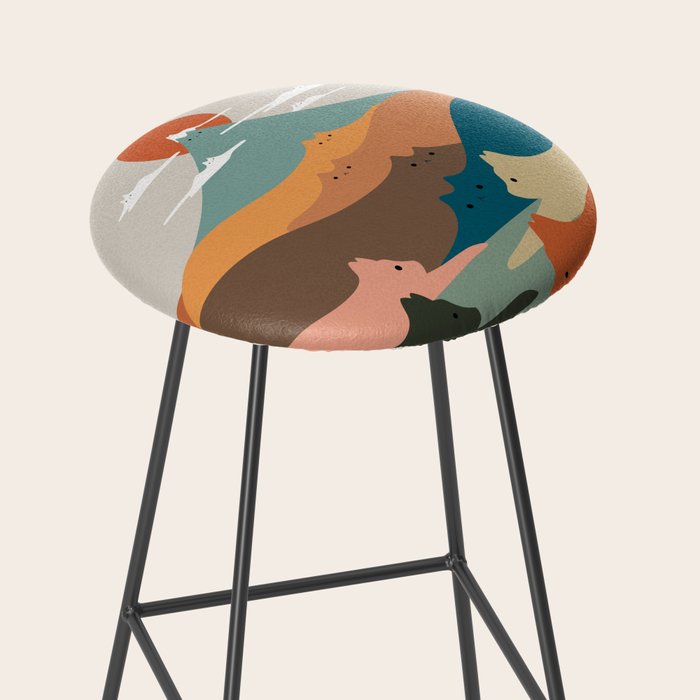 Cat Landscape 132 Stool Gallery Image 2