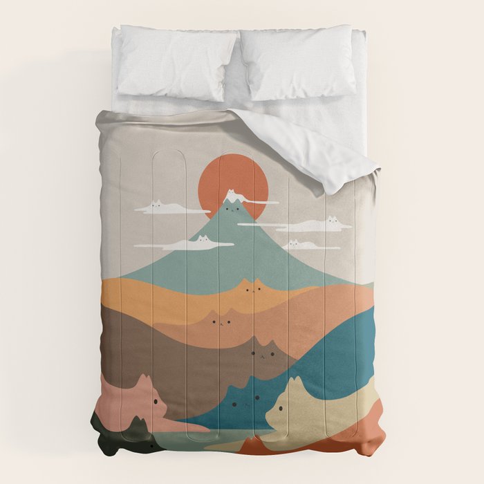 Cat Landscape 132 Comforter Gallery Image 6