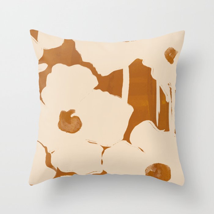 Abstract Flowers 8 Throw Pillow Gallery Image 6