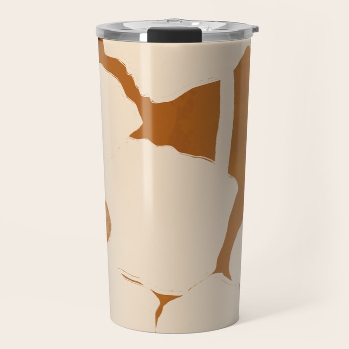 Abstract Flowers 8 Travel Mug Gallery Image 1