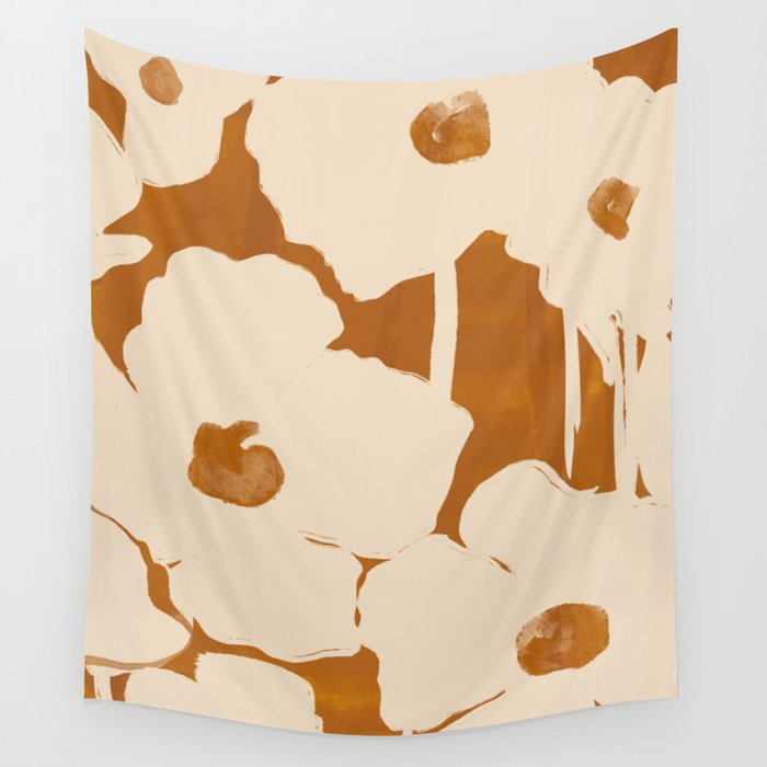 Abstract Flowers 8 Wall Tapestry Gallery Image 4