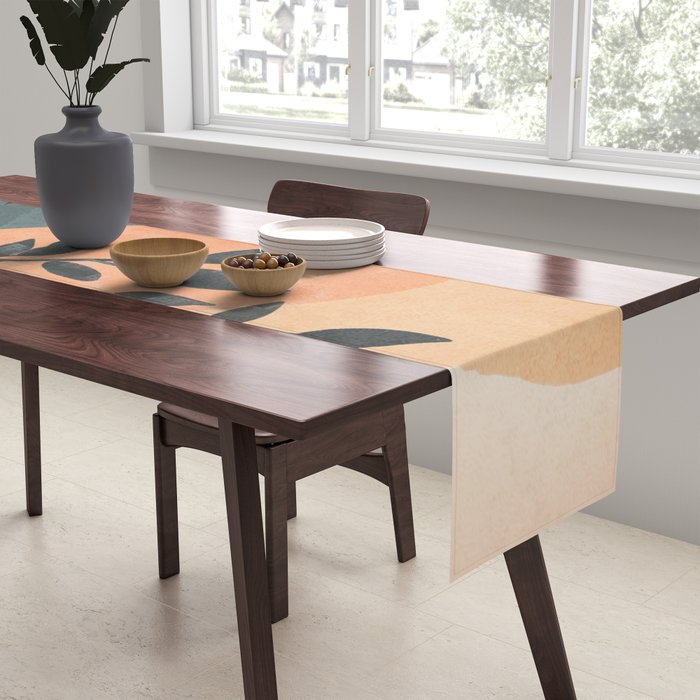 Orange Rising Sun Table Runner Gallery Image 2