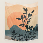 Orange Rising Sun Wall Tapestry Gallery Image 4