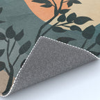 Orange Rising Sun Rug Gallery Image 4
