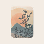 Orange Rising Sun Bath Mat Gallery Image 1