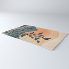 Orange Rising Sun Rug Gallery Image 3