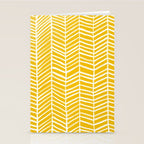 Herringbone - Yellow Palette Stationery Card Gallery Image 2