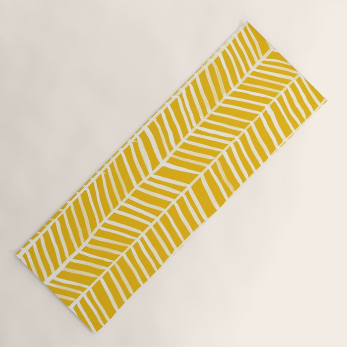 Herringbone - Yellow Palette Yoga Mat Gallery Image 1