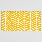 Herringbone - Yellow Palette Desk Mat Gallery Image 3