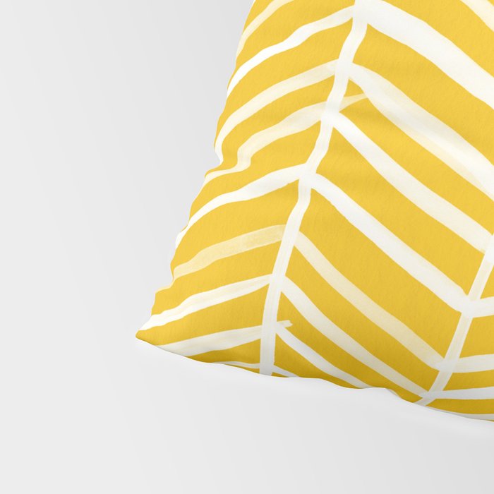 Herringbone - Yellow Palette Pillow Sham Gallery Image 4