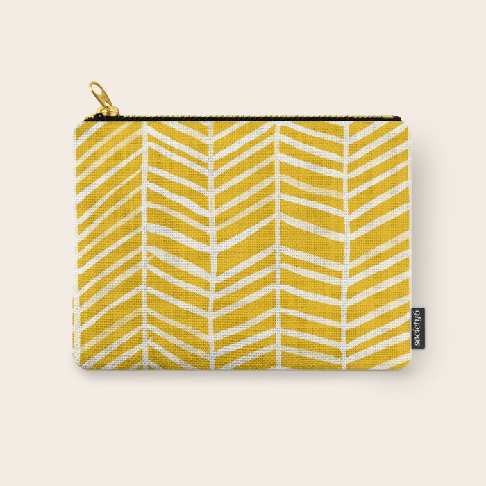 Herringbone - Yellow Palette Carry All Pouch Gallery Image 1