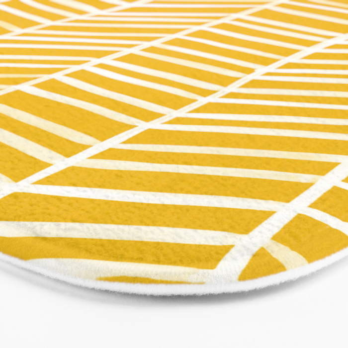 Herringbone - Yellow Palette Bath Mat Gallery Image 3