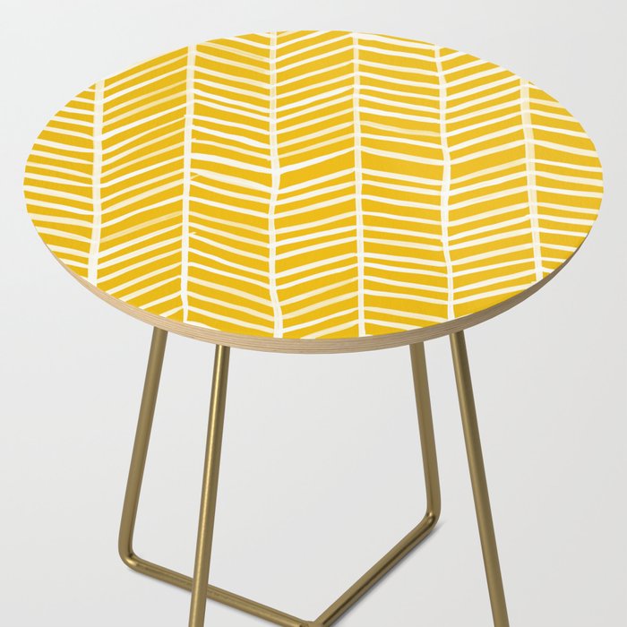 Herringbone - Yellow Palette Side Table Gallery Image 2