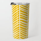 Herringbone - Yellow Palette Travel Mug Gallery Image 3