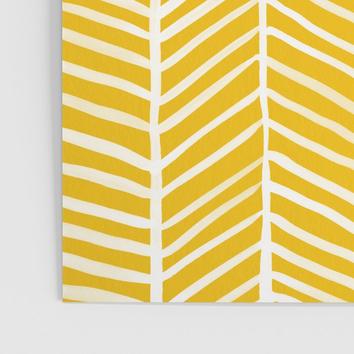 Herringbone - Yellow Palette Poster Gallery Image 3