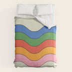 Retro Candy Waves Duvet Cover Gallery Image 6