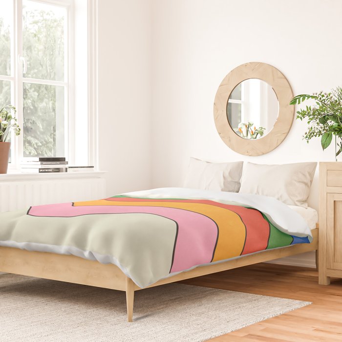 Retro Candy Waves Duvet Cover Gallery Image 2