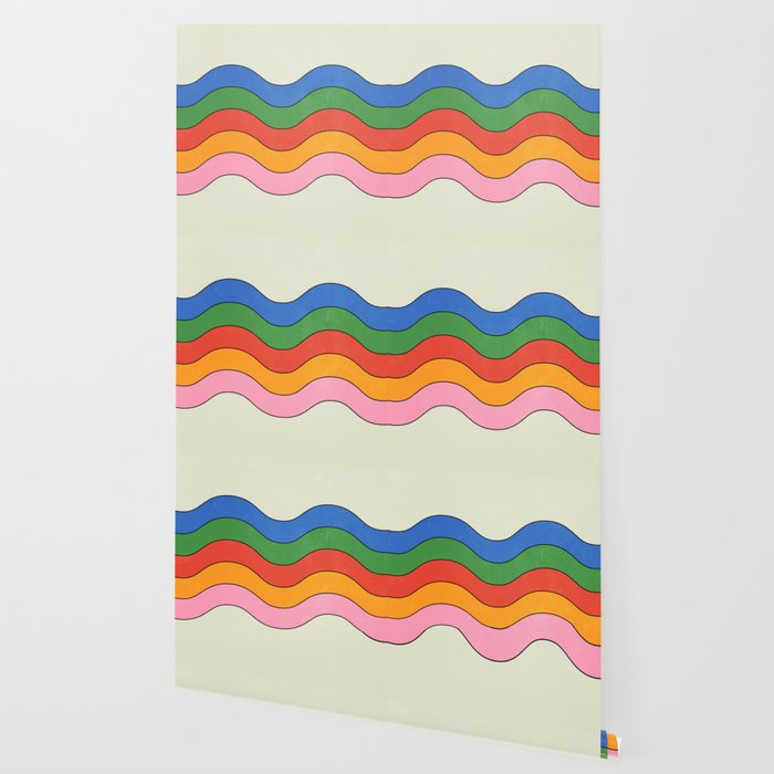 Retro Candy Waves Wallpaper Gallery Image 2