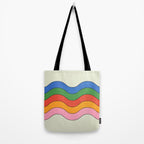 Retro Candy Waves Tote Bag Gallery Image 2