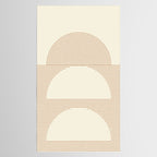 Geometric lines in Shades of Coffee and Latte 4 (Sunrise and Sunset) Tablecloth Gallery Image 2