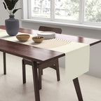 Geometric lines in Shades of Coffee and Latte 4 (Sunrise and Sunset) Table Runner Gallery Image 2