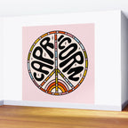 Capricorn Peace Sign Wall Mural Gallery Image 2
