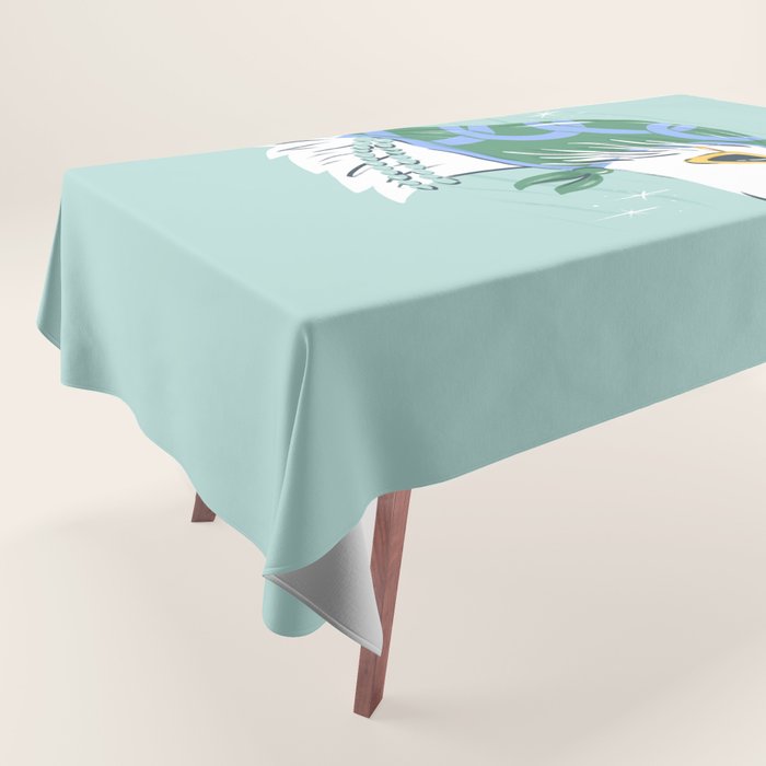 Chic Afghan Hound Dog Illustration Tablecloth Gallery Image 1