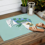 Chic Afghan Hound Dog Illustration Outdoor Rug Gallery Image 2