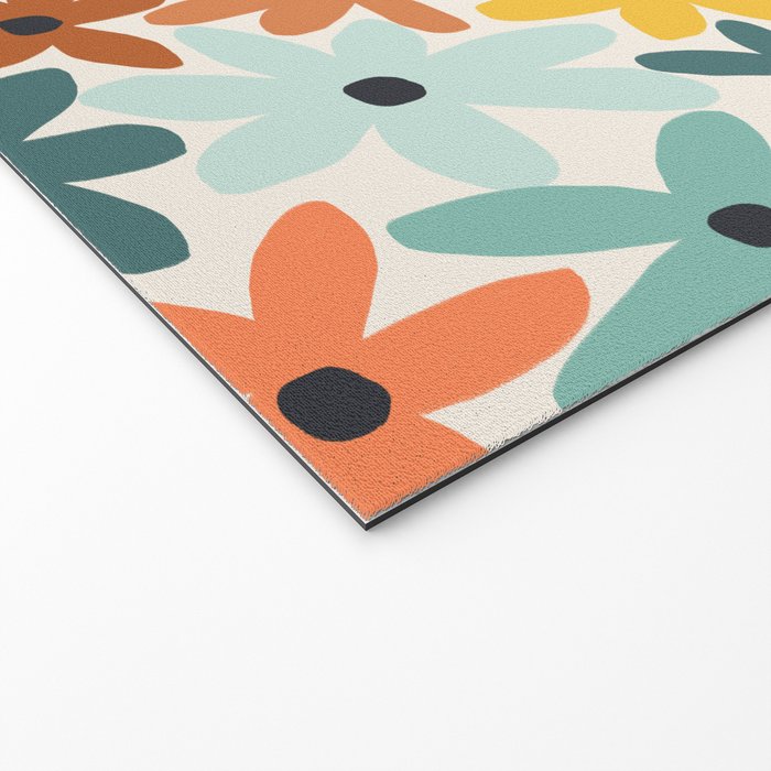 Joyful Flowers - earthy Welcome Mat Gallery Image 2