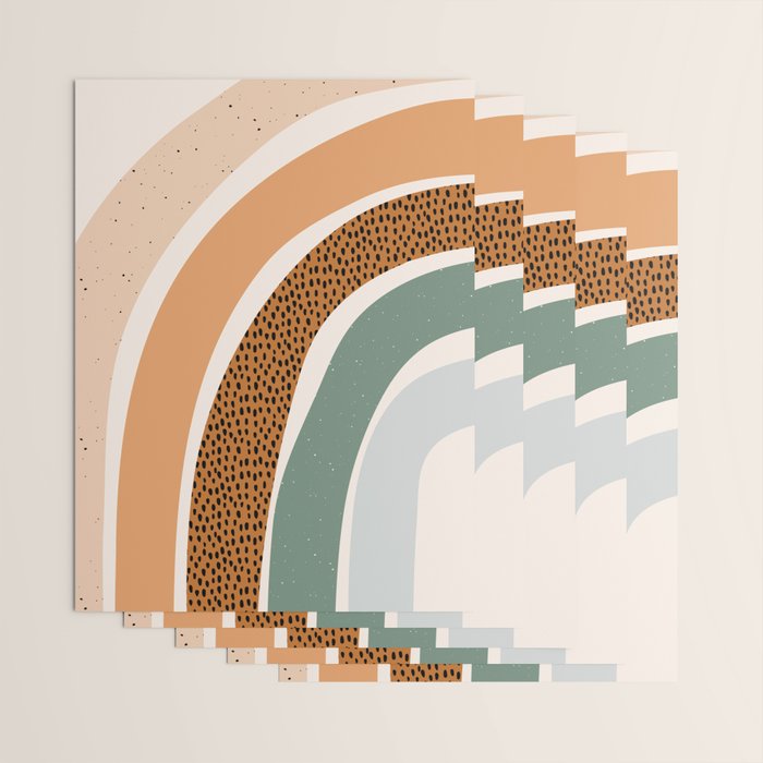 Patterned Rainbow Wrapping Paper Gallery Image 3