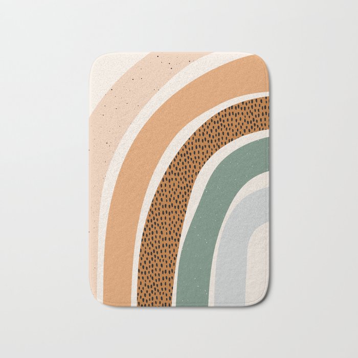 Patterned Rainbow Bath Mat Gallery Image 1