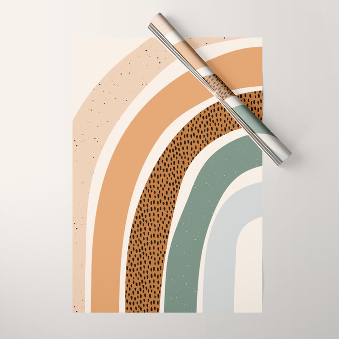 Patterned Rainbow Wrapping Paper Gallery Image 1