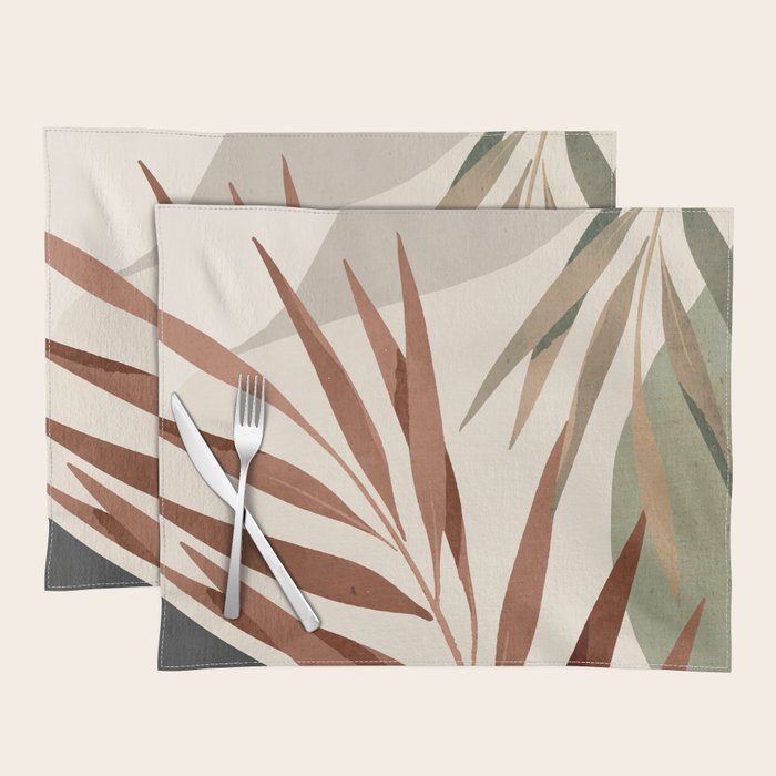 Abstract Art Tropical Leaves 11 Placemat Gallery Image 1