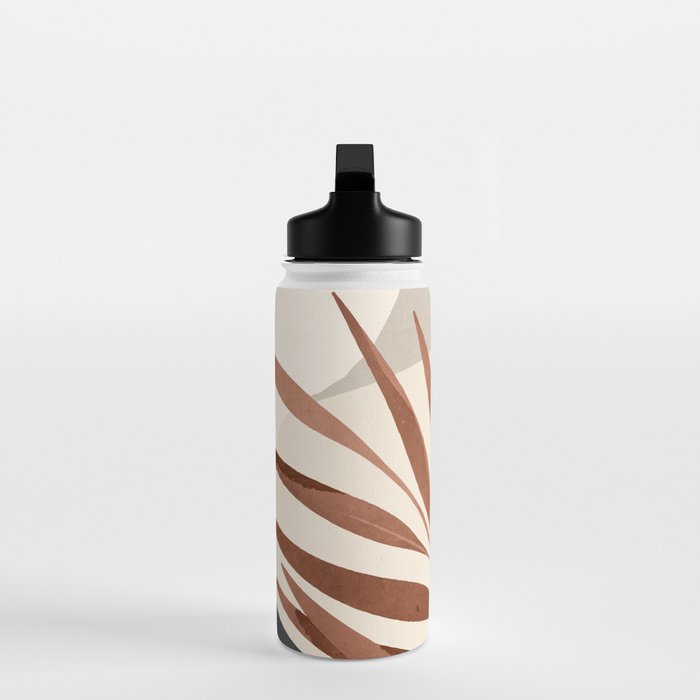 Abstract Art Tropical Leaves 11 Water Bottle Gallery Image 3