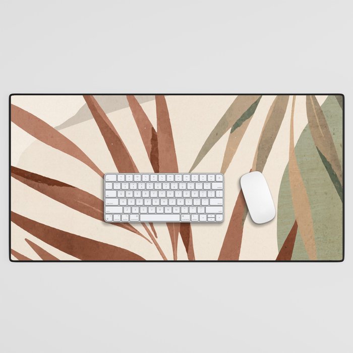 Abstract Art Tropical Leaves 11 Desk Mat Gallery Image 1