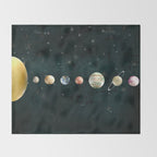 solar system Throw Blanket Gallery Image 2