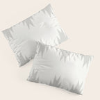 Geometric Southwestern Minimalism - White and Grey Pillow Sham Gallery Image 3