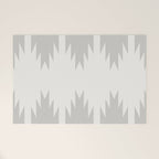 Geometric Southwestern Minimalism - White and Grey Welcome Mat Gallery Image 1