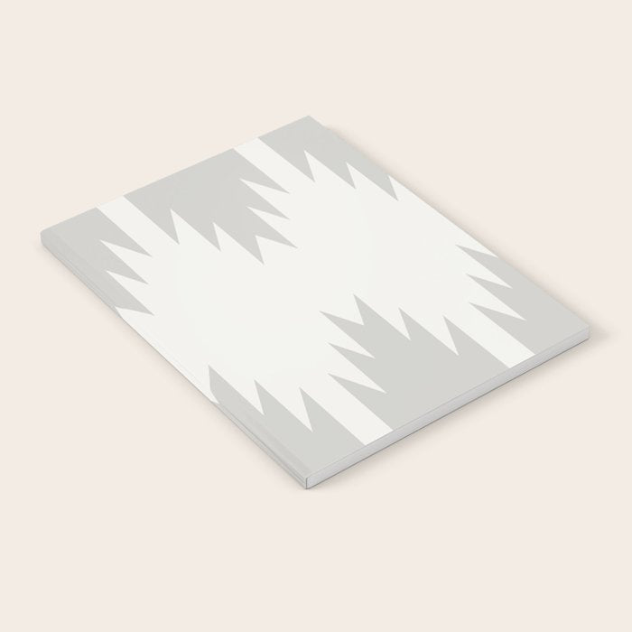 Geometric Southwestern Minimalism - White and Grey Notebook Gallery Image 1