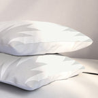 Geometric Southwestern Minimalism - White and Grey Pillow Sham Gallery Image 3