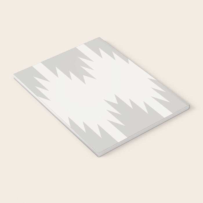 Geometric Southwestern Minimalism - White and Grey Notebook Gallery Image 3