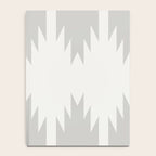 Geometric Southwestern Minimalism - White and Grey Notebook Gallery Image 4