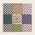 Bold colors block grid C Wood Wall Art Gallery Image 1