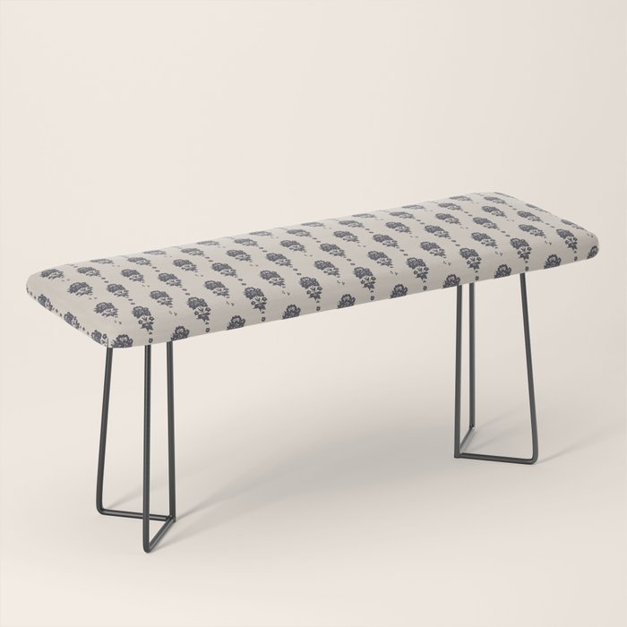 black floral block print Bench Gallery Image 1